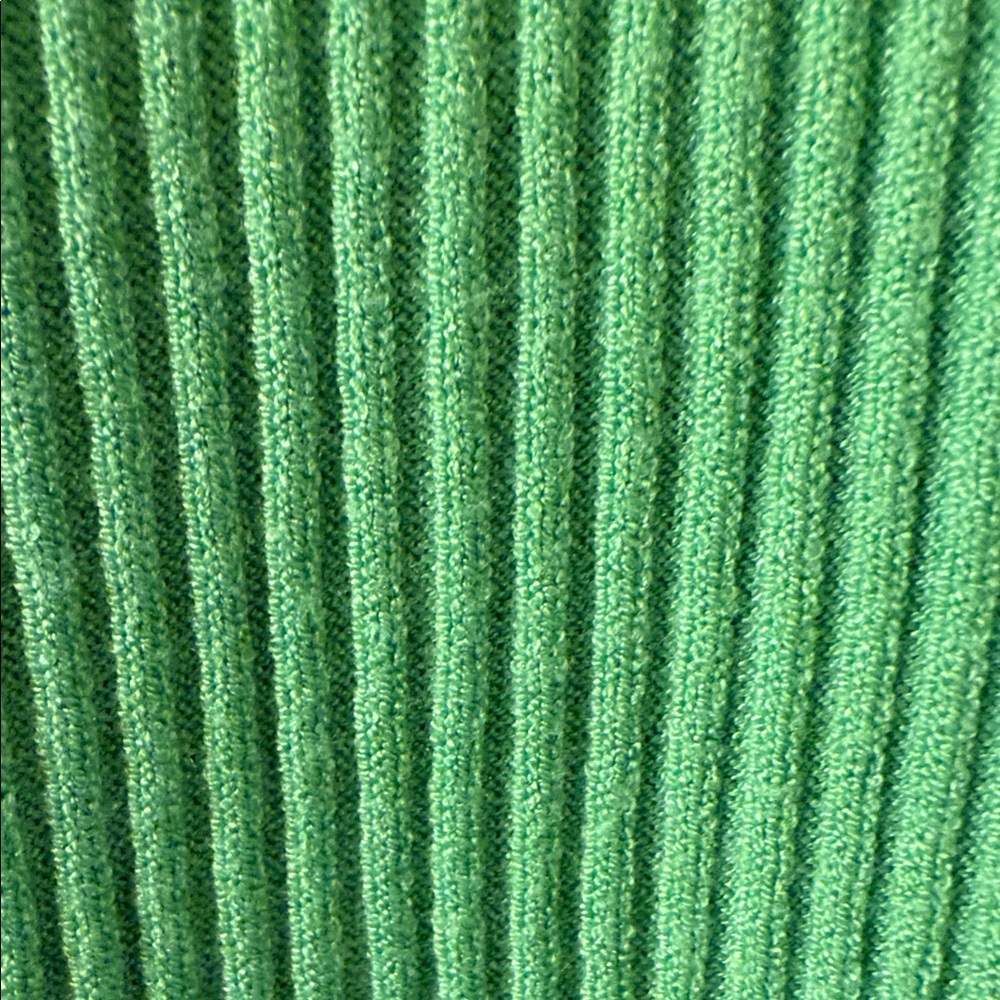 Talbots Green Ribbed Knit Top - Picture 7 of 7